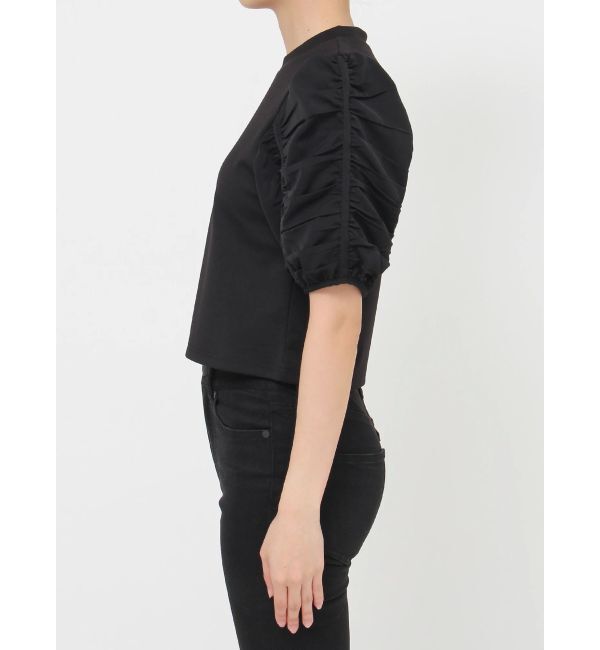 MURUA「ギャザースリーブトップス」|Tシャツ・カットソー|