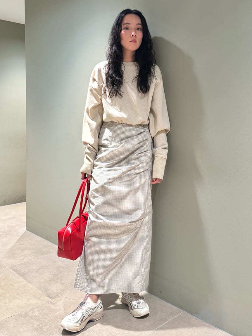 emmi atelier「ラメ裏毛クロップドプルオーバー」|Tシャツ・カットソー|