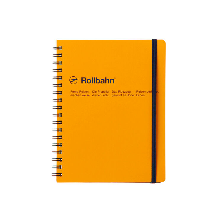 Rollbahn「ロルバーンポケット付メモL」|ステーショナリー|イエロー