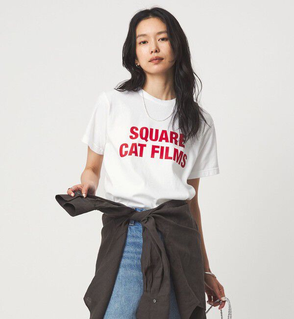 UNITED ARROWS green label relaxing「【別注】＜SQUARE CATFILMS＞フォトプリント Tシャツ」|Tシャツ・カットソー|