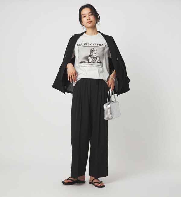 UNITED ARROWS green label relaxing「【別注】＜SQUARE CATFILMS＞フォトプリント Tシャツ」|Tシャツ・カットソー|