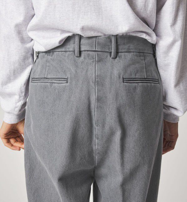 Steven Alan＞ 13.5oz デニム インツープリーツ ドレス トラウザーズ