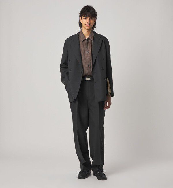 Steven Alan＞ ウール オックスフォード ダブルブレステッド 6B