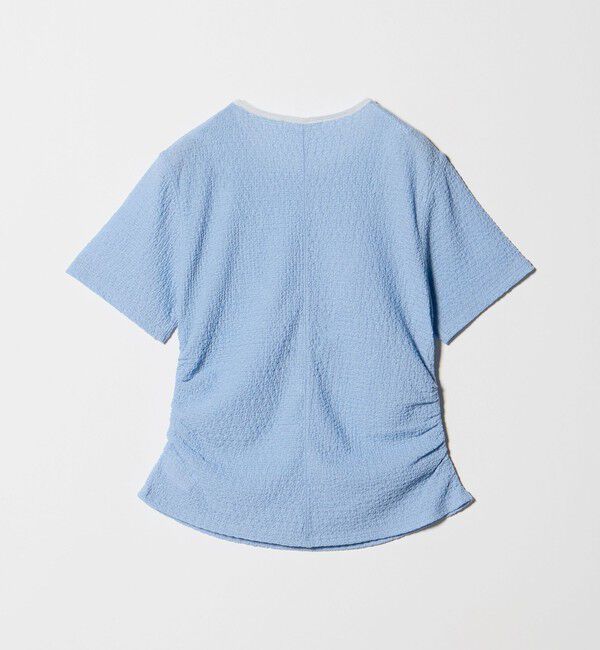 BEAUTY&YOUTH UNITED ARROWS「ベロア パイピング ギャザー カットソー」|Tシャツ・カットソー|