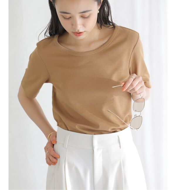  「【洗える】接触冷感クルーネックカットソー」|Tシャツ・カットソー|