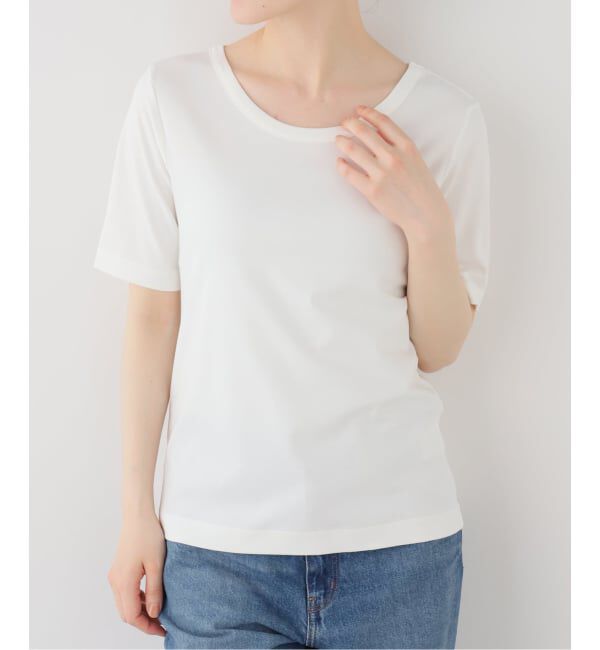  「【洗える】接触冷感クルーネックカットソー」|Tシャツ・カットソー|