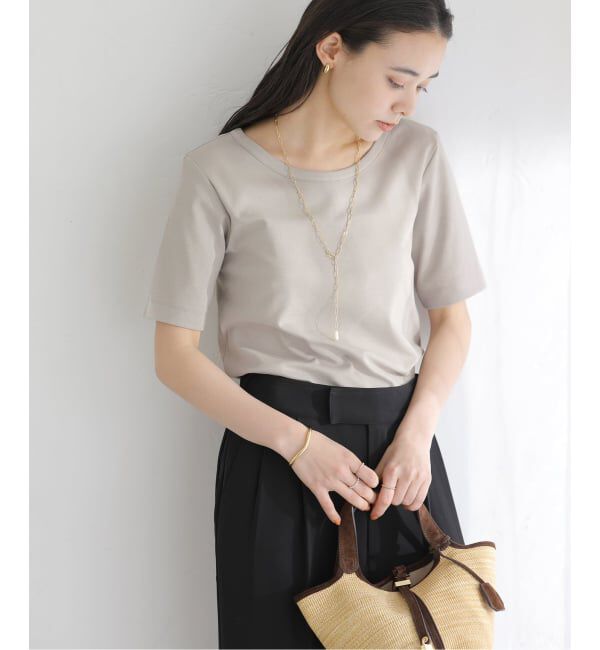  「【洗える】接触冷感クルーネックカットソー」|Tシャツ・カットソー|