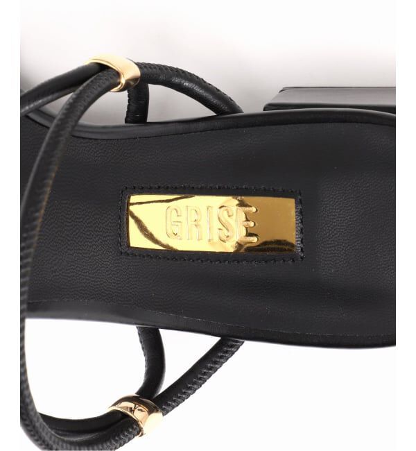 GRISE「《追加/WEB+一部店舗限定》GRISE3.5cmクロスメタルストリングサンダル」|サンダル|