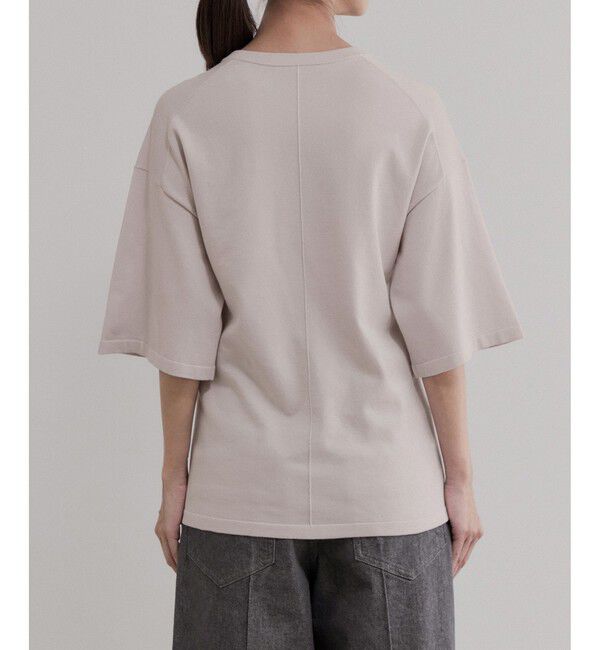 ADAM ET ROPE'「【EMOELLE】シルクリネン混ニットTee」|Tシャツ・カットソー|