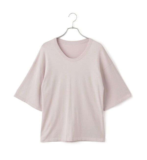 ADAM ET ROPE'「【EMOELLE】シルクリネン混ニットTee」|Tシャツ・カットソー|