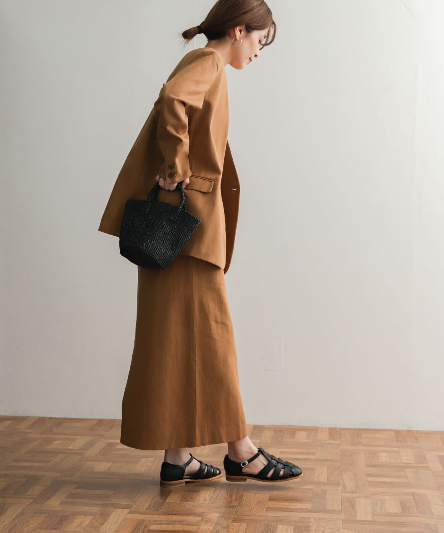 URBAN RESEARCH DOORS「コットンリネングルカスカート」|スカート|