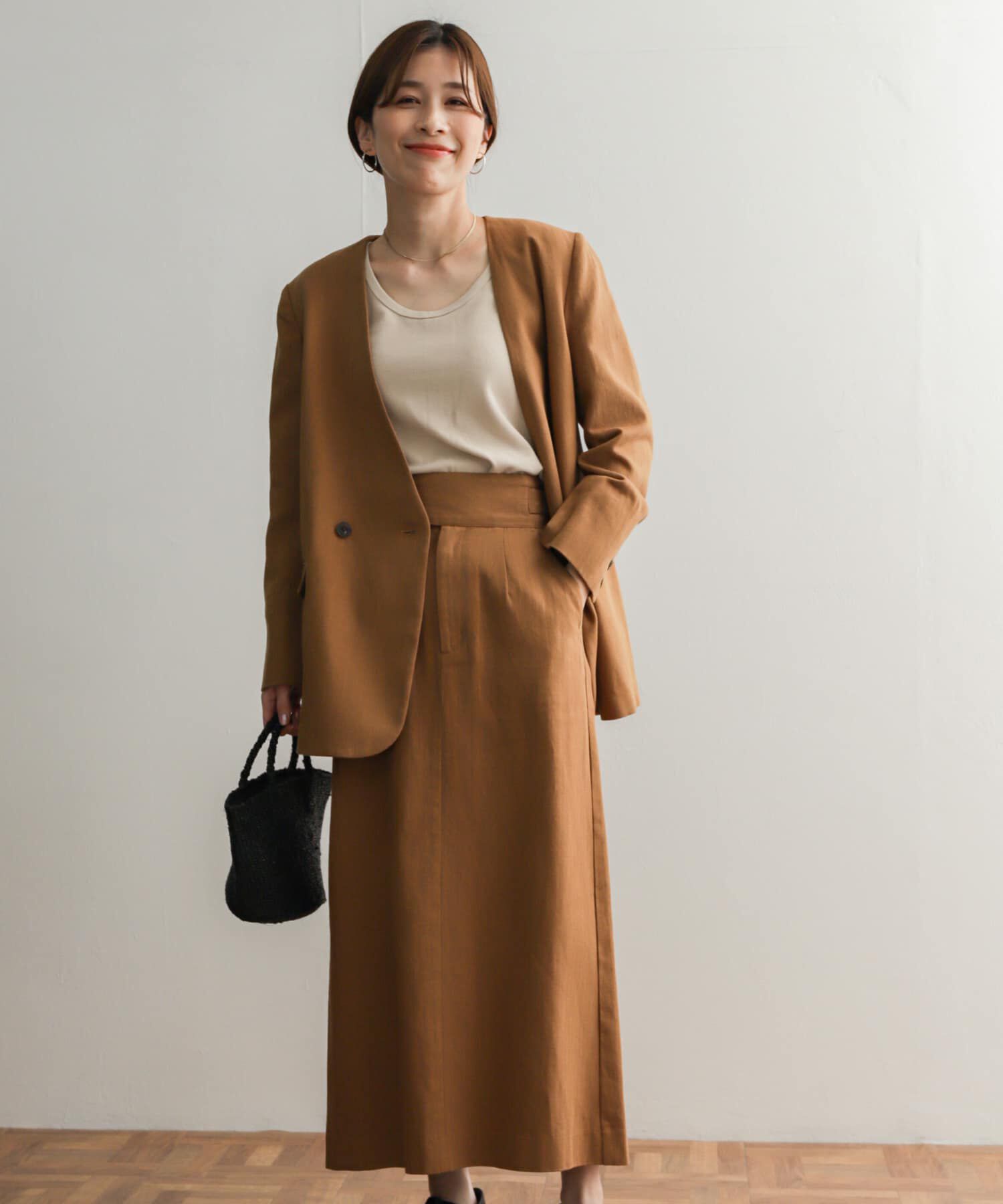 URBAN RESEARCH DOORS「コットンリネングルカスカート」|スカート|