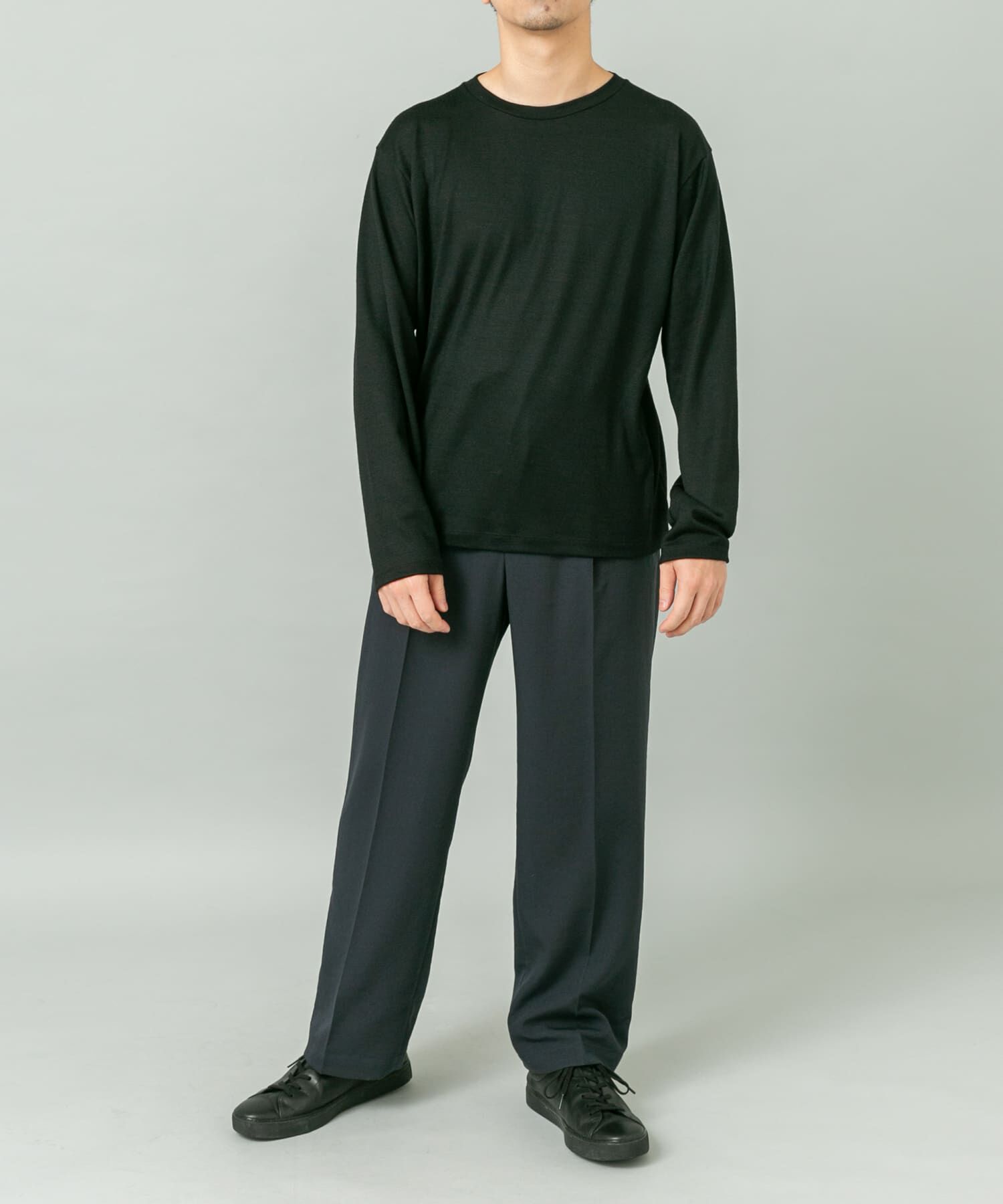 URBAN RESEARCH ROSSO「『マシンウォッシャブル』『XLサイズあり』ハイクオリティウールロンT」|Tシャツ・カットソー|