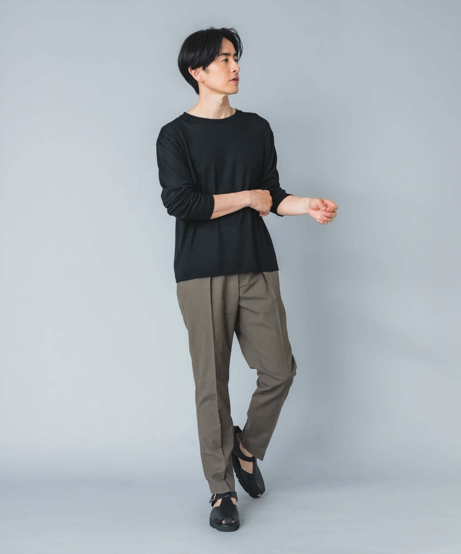 URBAN RESEARCH ROSSO「『マシンウォッシャブル』『XLサイズあり』ハイクオリティウールロンT」|Tシャツ・カットソー|