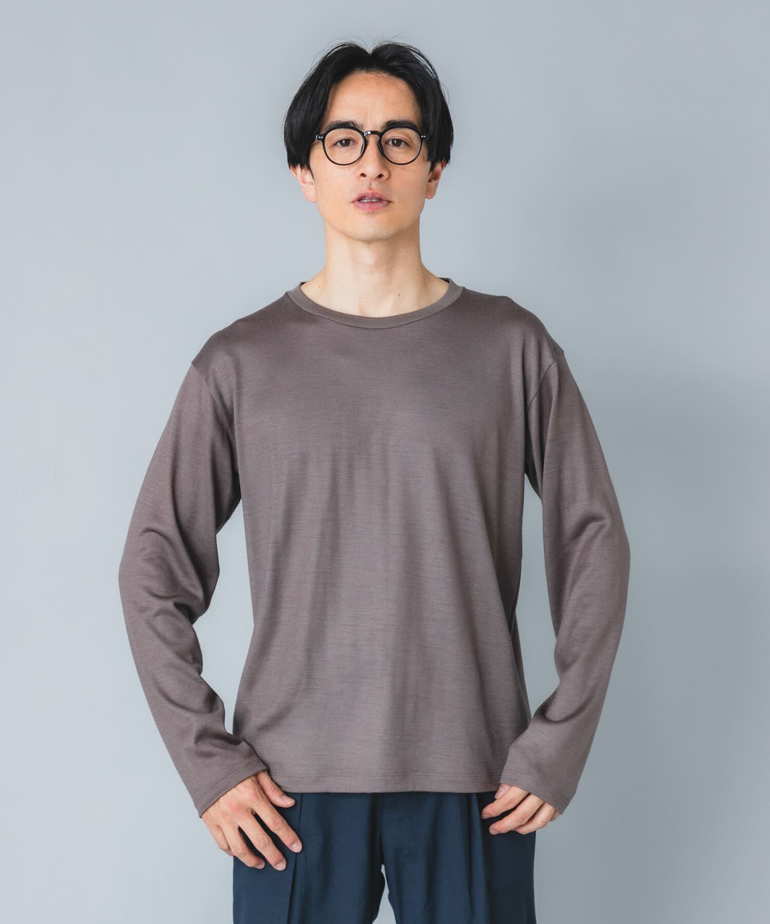 URBAN RESEARCH ROSSO「『マシンウォッシャブル』『XLサイズあり』ハイクオリティウールロンT」|Tシャツ・カットソー|