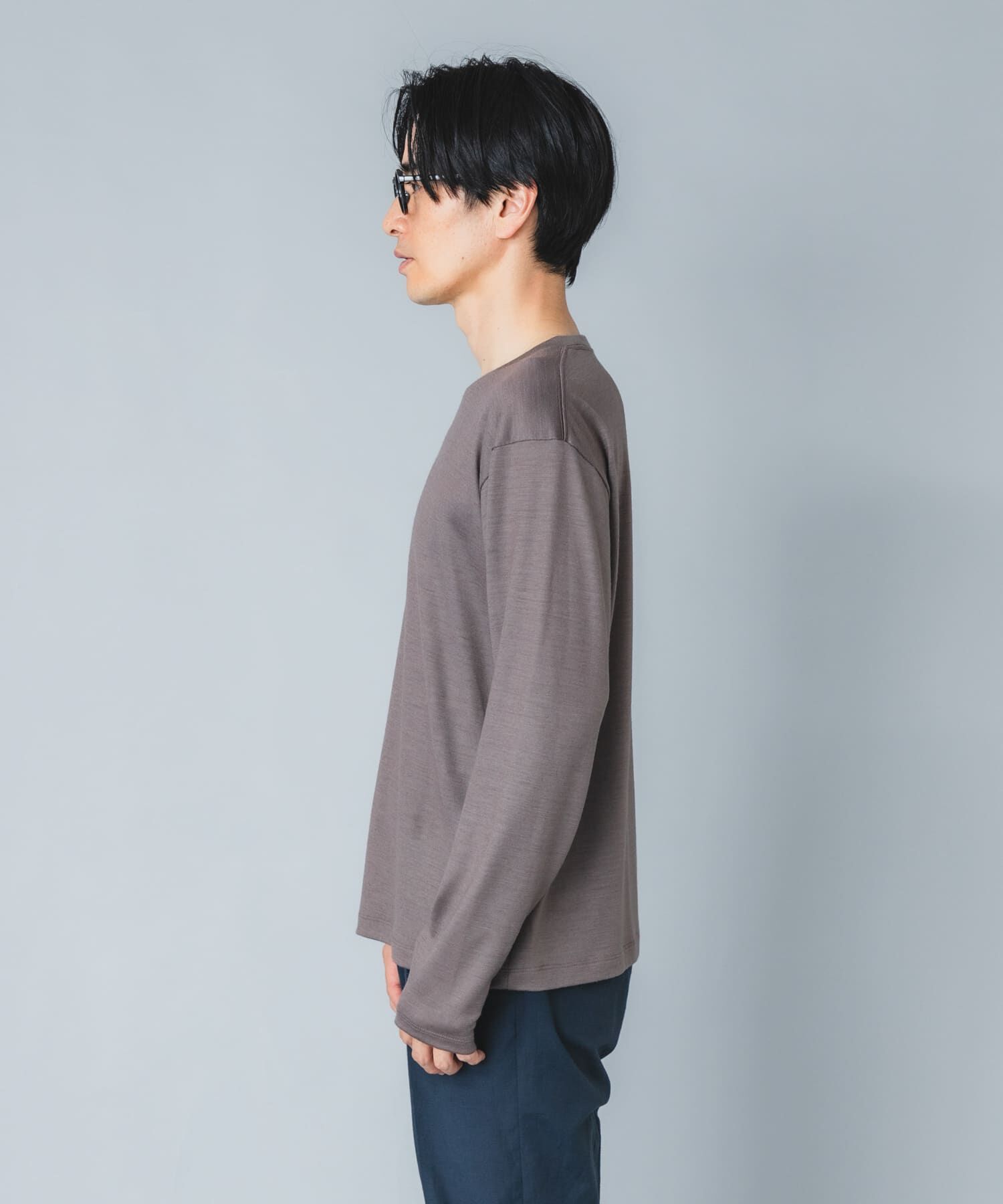 URBAN RESEARCH ROSSO「『マシンウォッシャブル』『XLサイズあり』ハイクオリティウールロンT」|Tシャツ・カットソー|