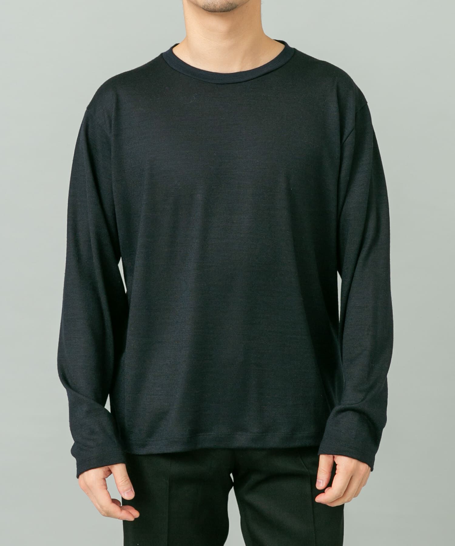 URBAN RESEARCH ROSSO「『マシンウォッシャブル』『XLサイズあり』ハイクオリティウールロンT」|Tシャツ・カットソー|