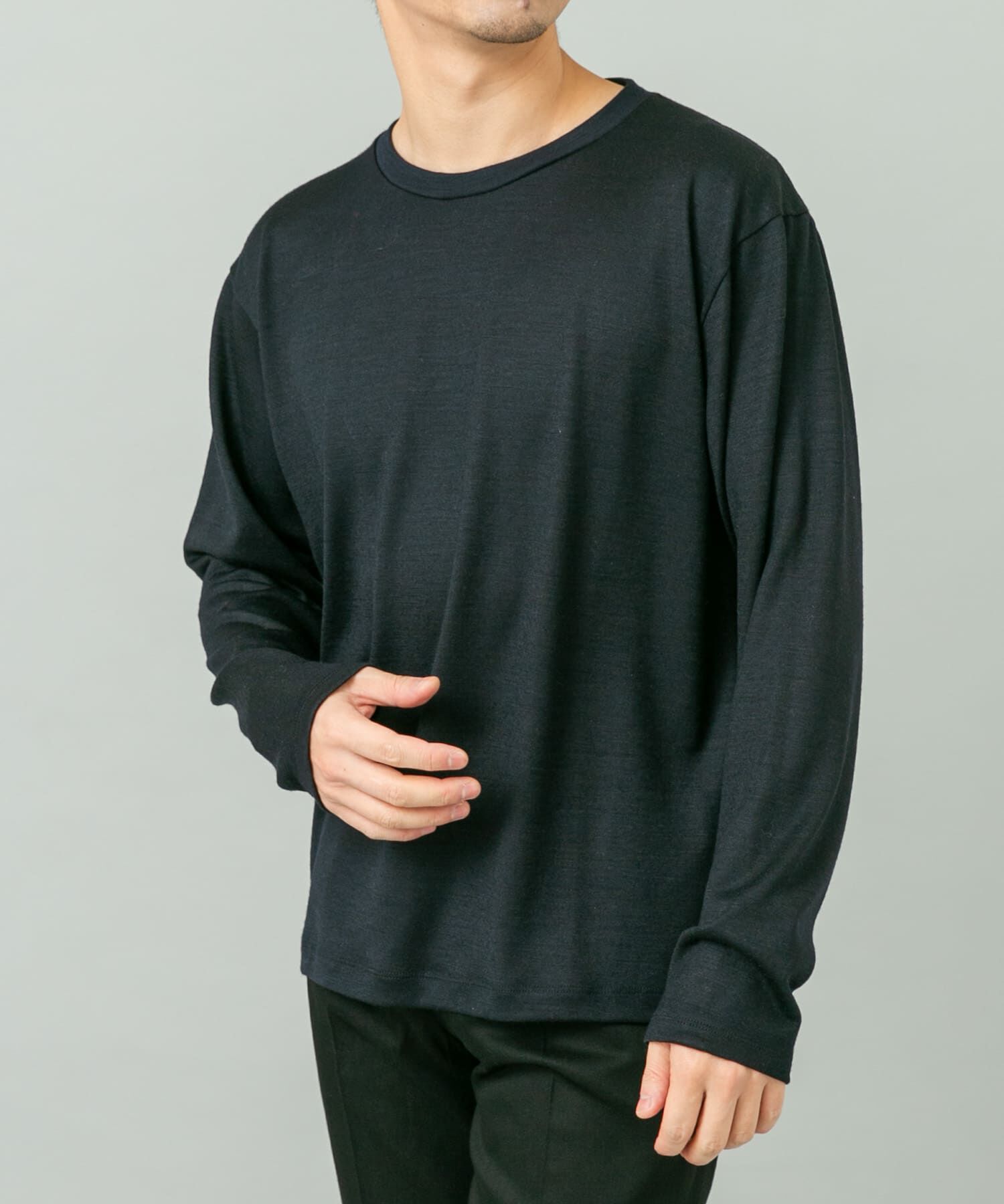 URBAN RESEARCH ROSSO「『マシンウォッシャブル』『XLサイズあり』ハイクオリティウールロンT」|Tシャツ・カットソー|