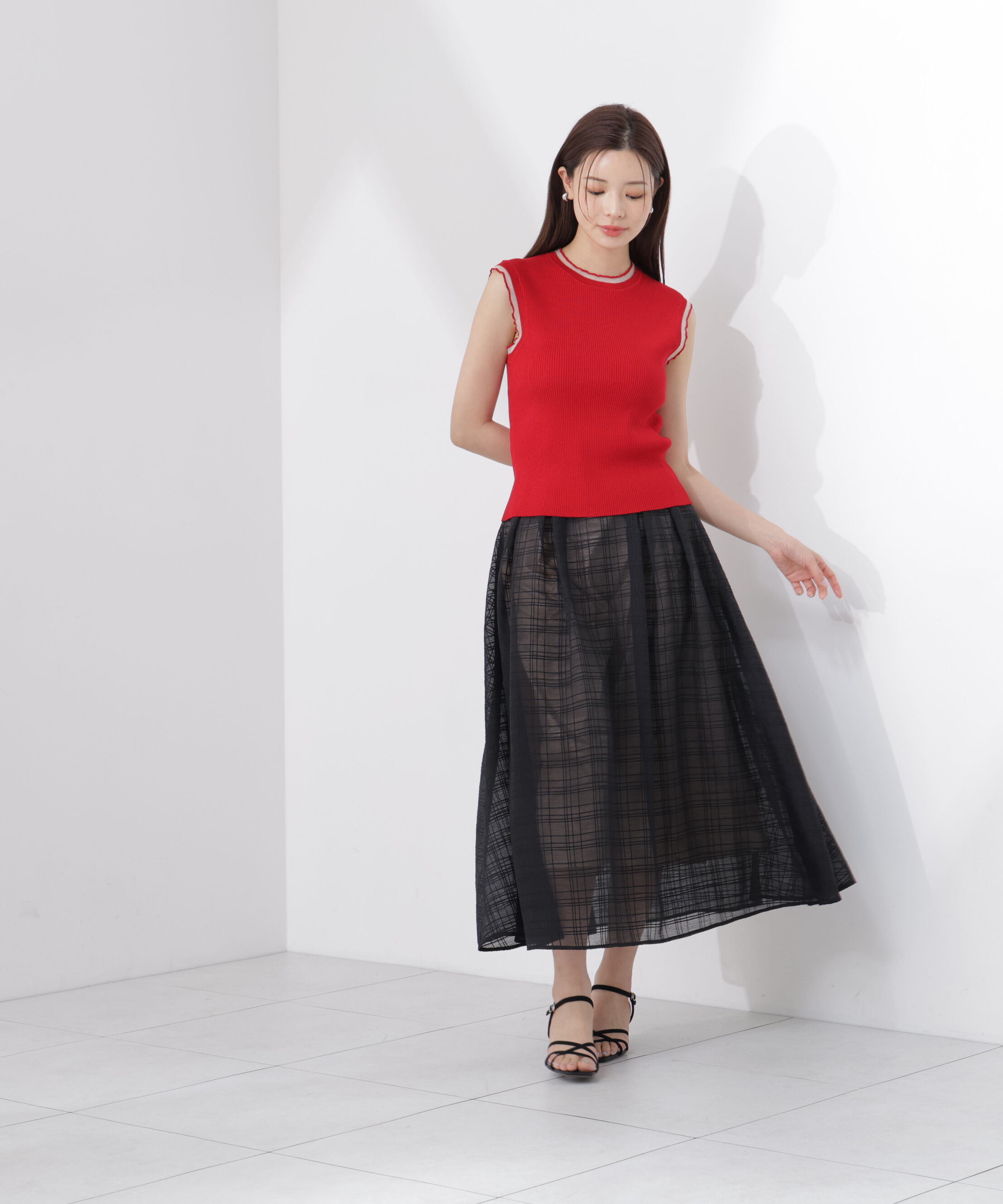 PROPORTION BODY DRESSING「部分シアーノースリーニット」|ニット・セーター|