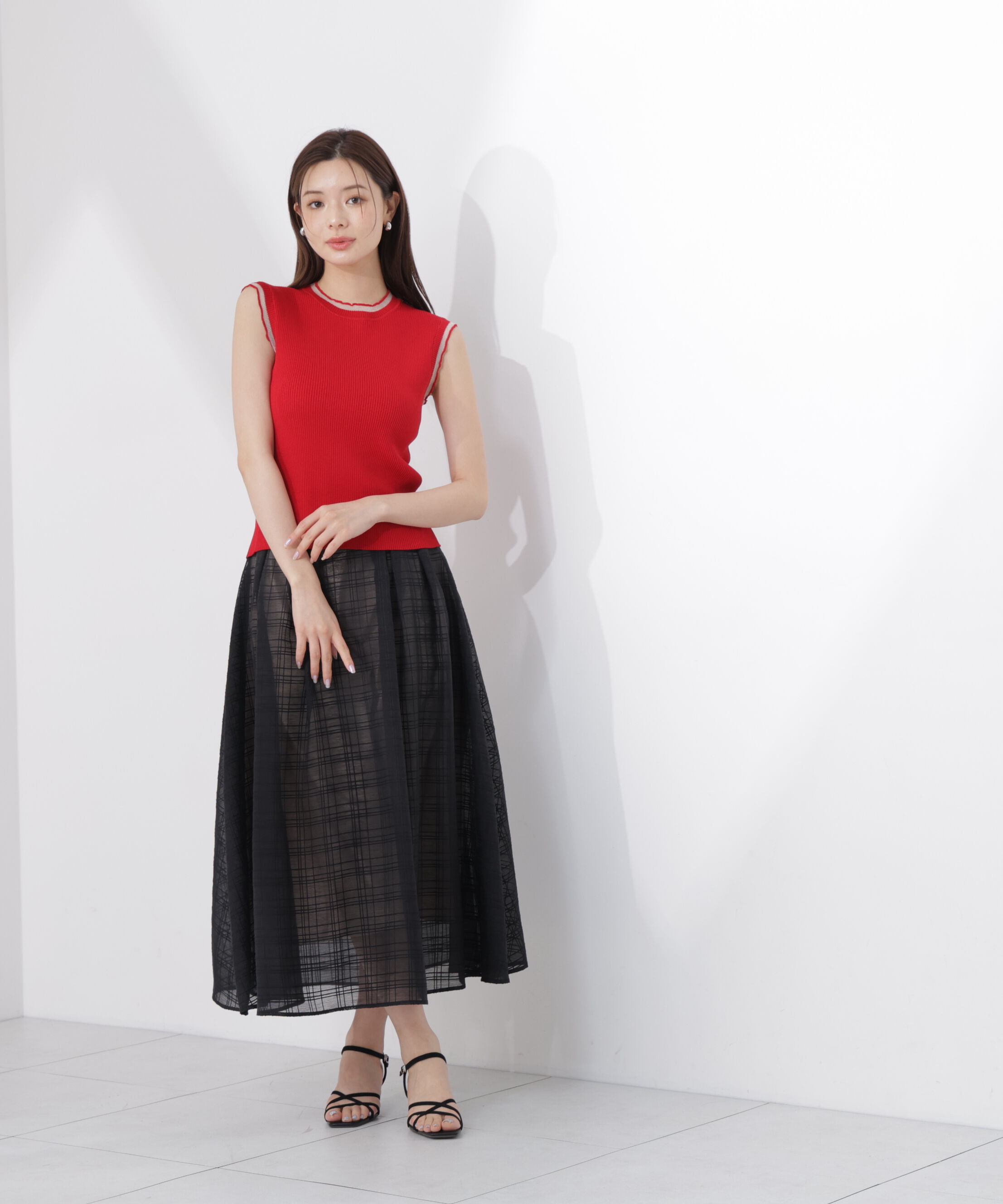 PROPORTION BODY DRESSING「部分シアーノースリーニット」|ニット・セーター|