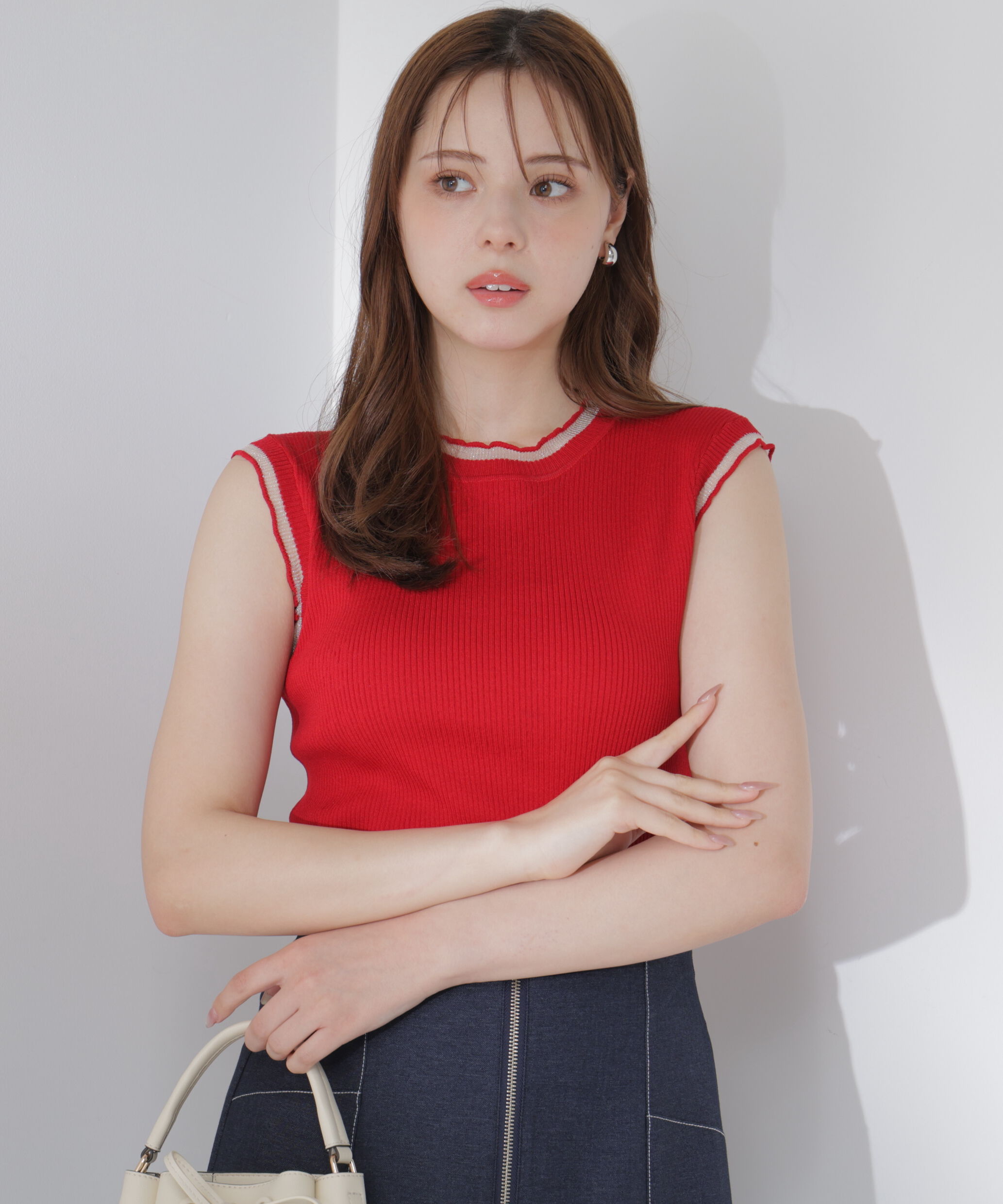 PROPORTION BODY DRESSING「部分シアーノースリーニット」|ニット・セーター|