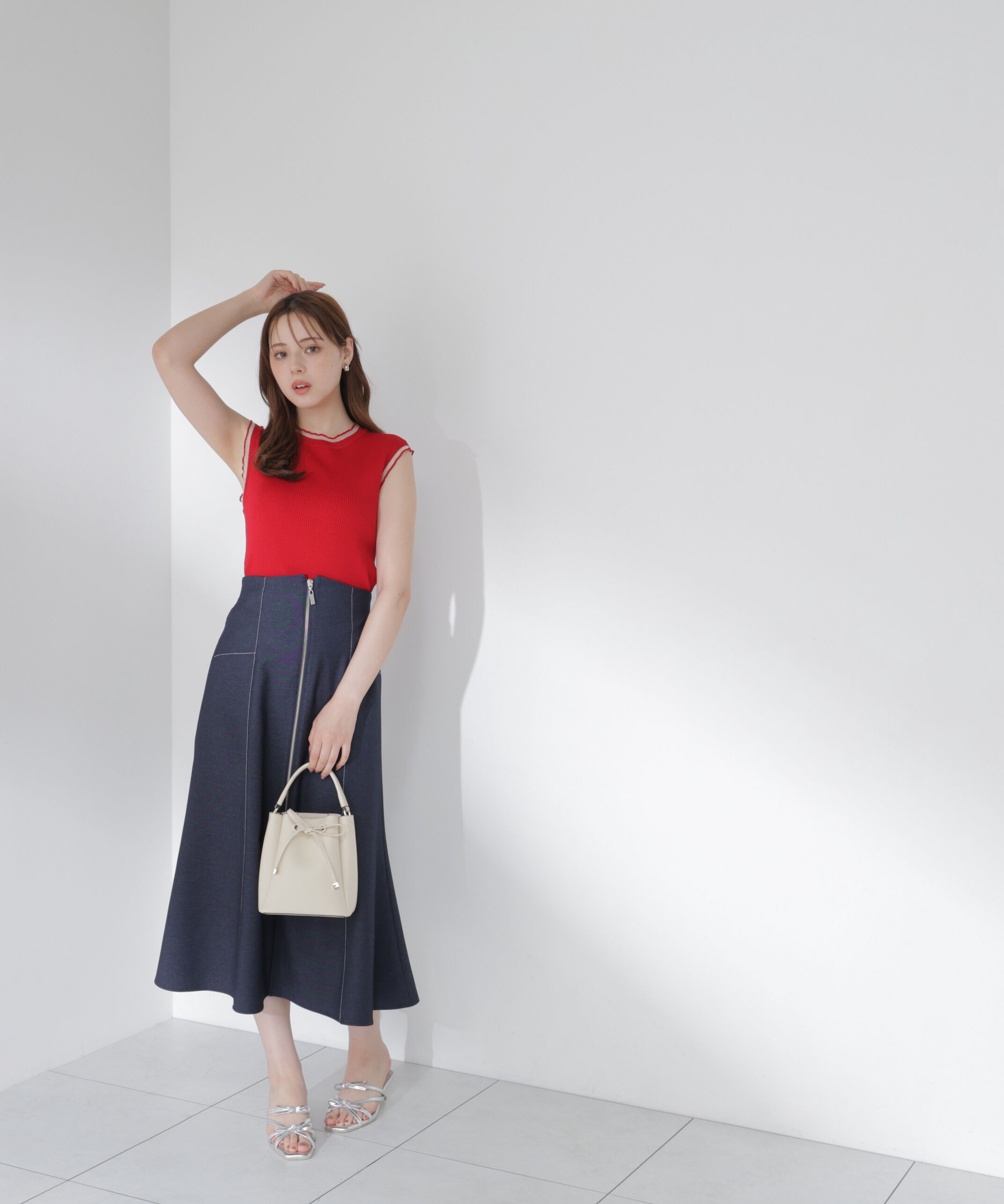 PROPORTION BODY DRESSING「部分シアーノースリーニット」|ニット・セーター|
