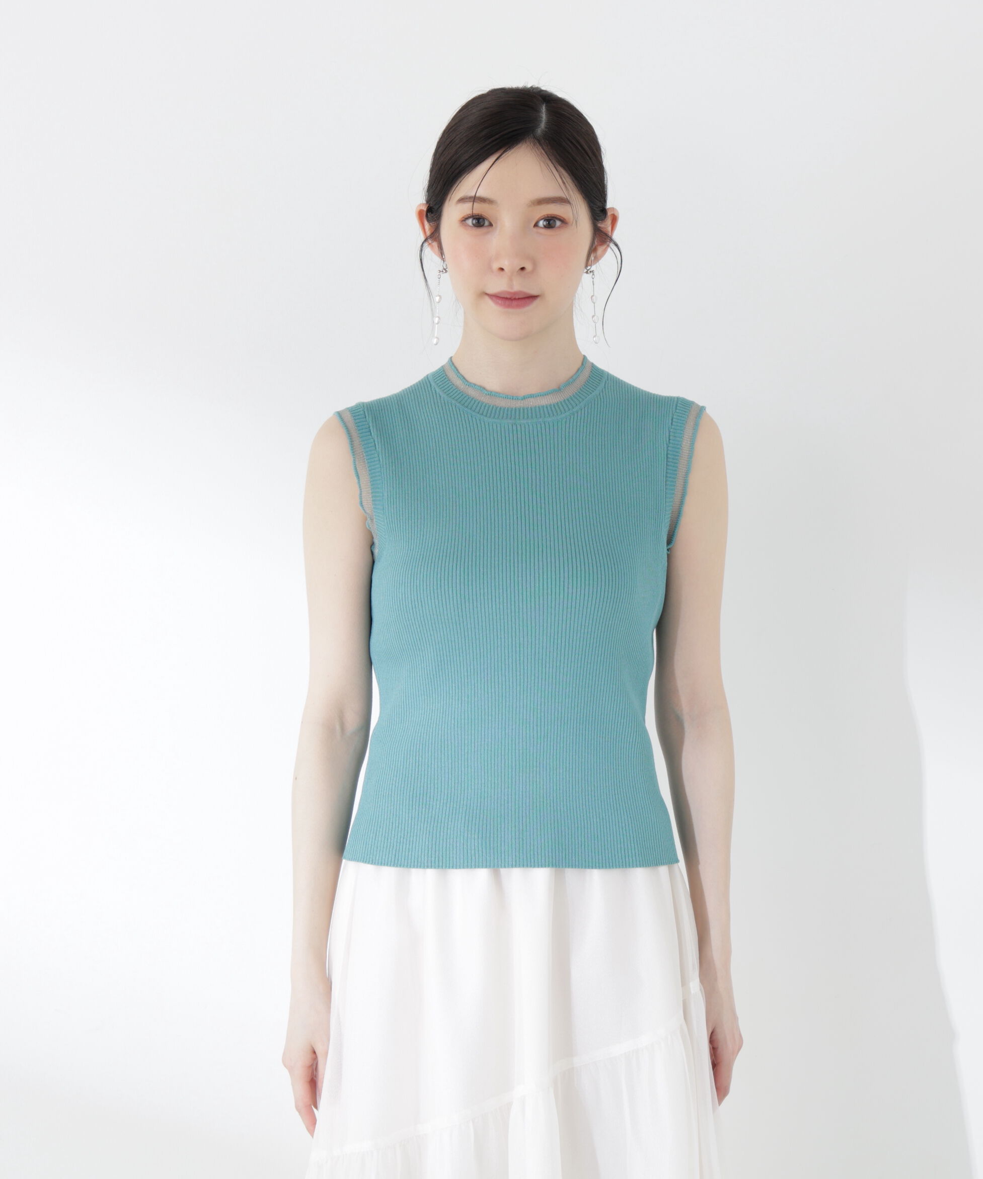 PROPORTION BODY DRESSING「部分シアーノースリーニット」|ニット・セーター|