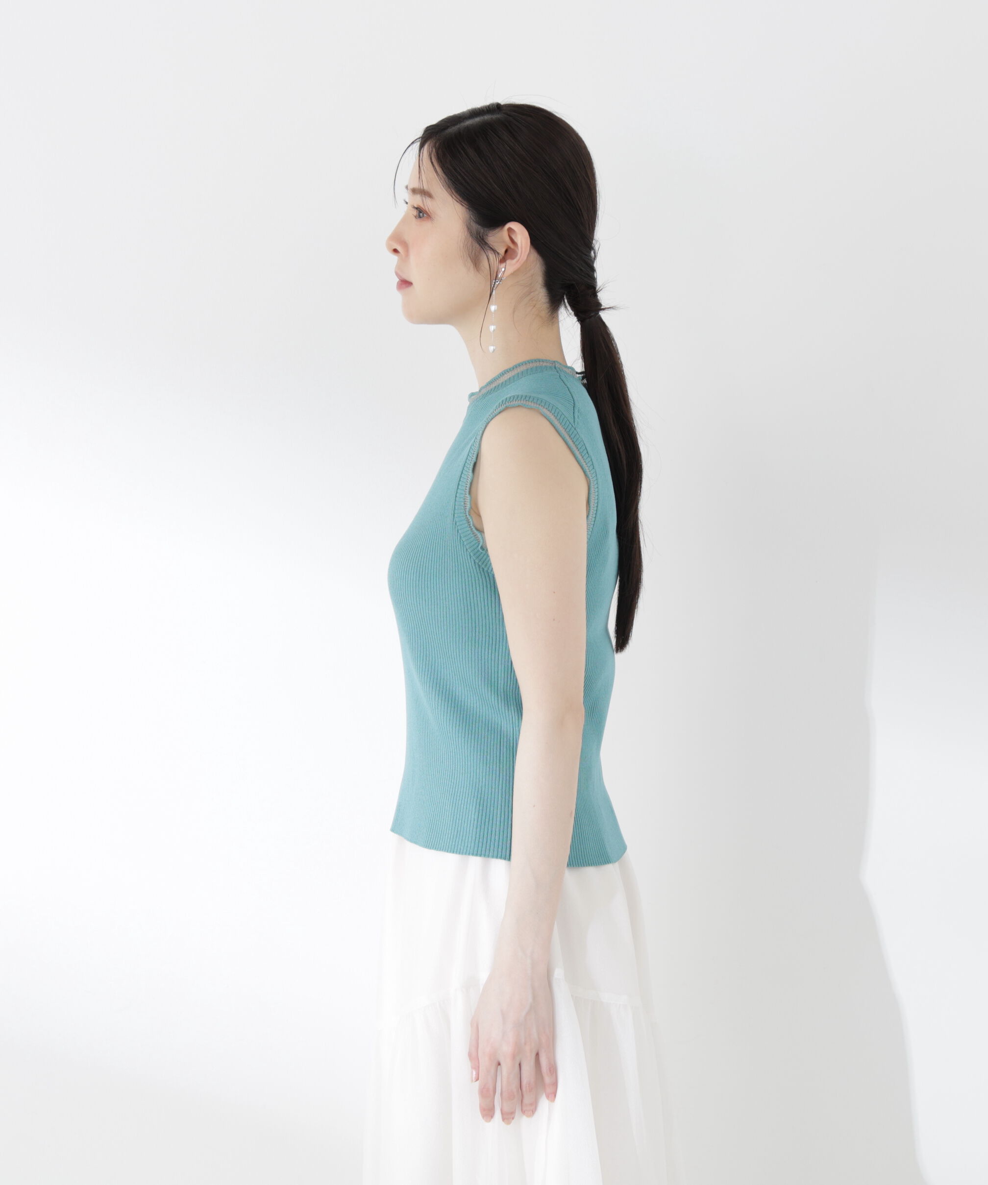 PROPORTION BODY DRESSING「部分シアーノースリーニット」|ニット・セーター|