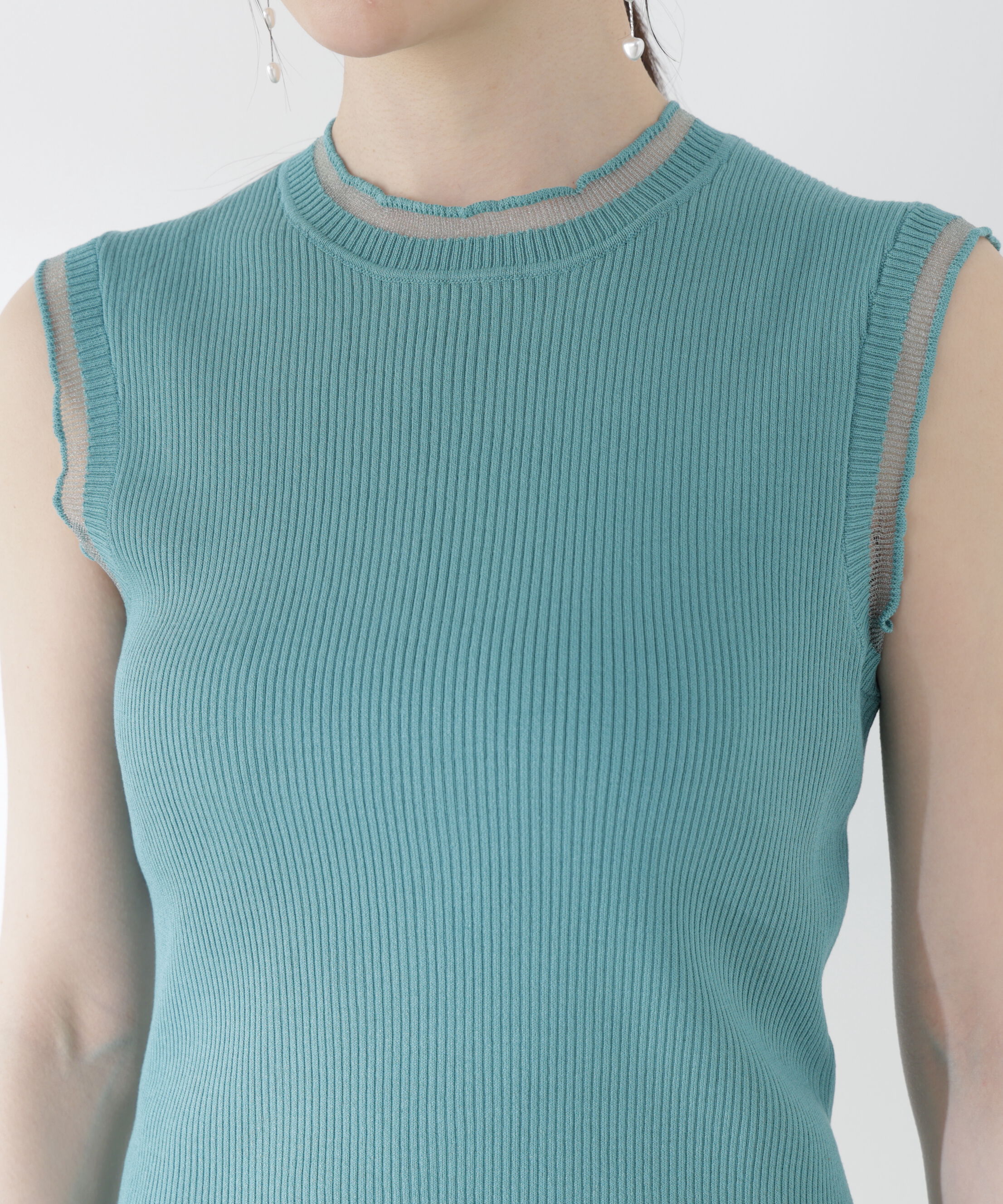 PROPORTION BODY DRESSING「部分シアーノースリーニット」|ニット・セーター|