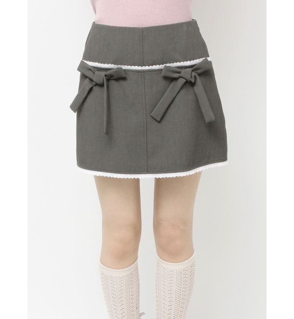 merry jenny「ribbon lace mini skirt」|スカート|