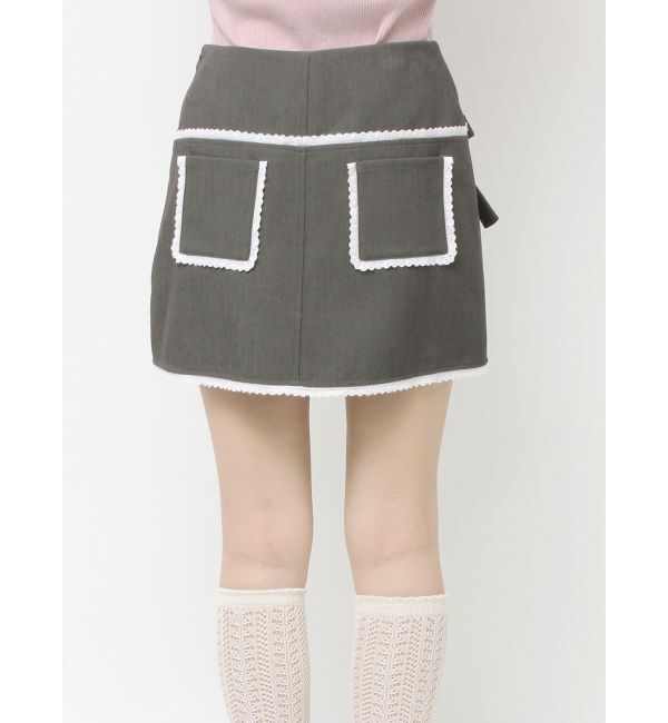 merry jenny「ribbon lace mini skirt」|スカート|