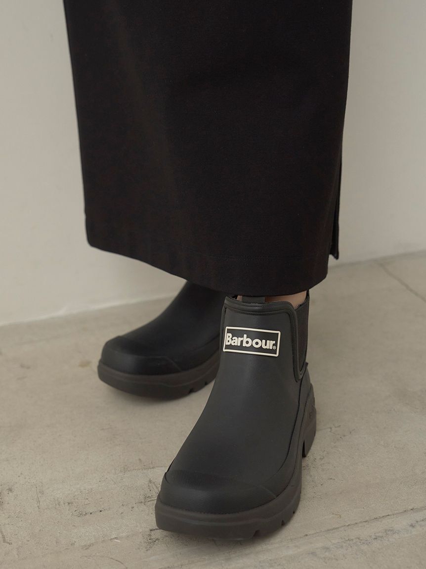 emmi atelier「【emmi&times;Barbour】サイドゴアレインブーツ」|レインシューズ|BLK