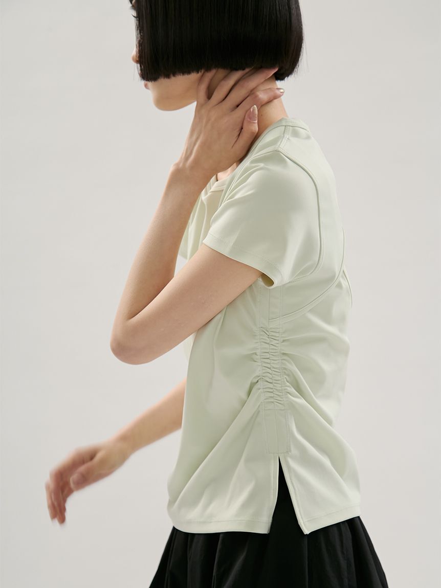 emmi atelier「バックデザインTシャツ/UVカット」|Tシャツ・カットソー|