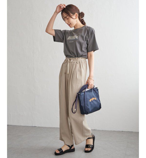 ikka「【接触冷感】ロゴフォトプリントTシャツ」|Tシャツ・カットソー|