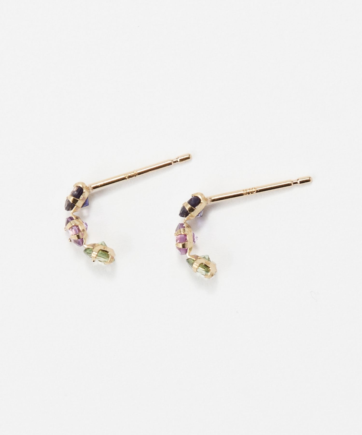 JUPITER「【K10】天然石フープピアス　マルチ」|ピアス|