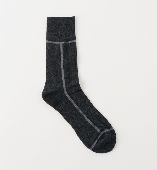 UNITED ARROWS green label relaxing「＜CHICSTOCKS＞ライン ソックス」|ソックス|DK.GRAY