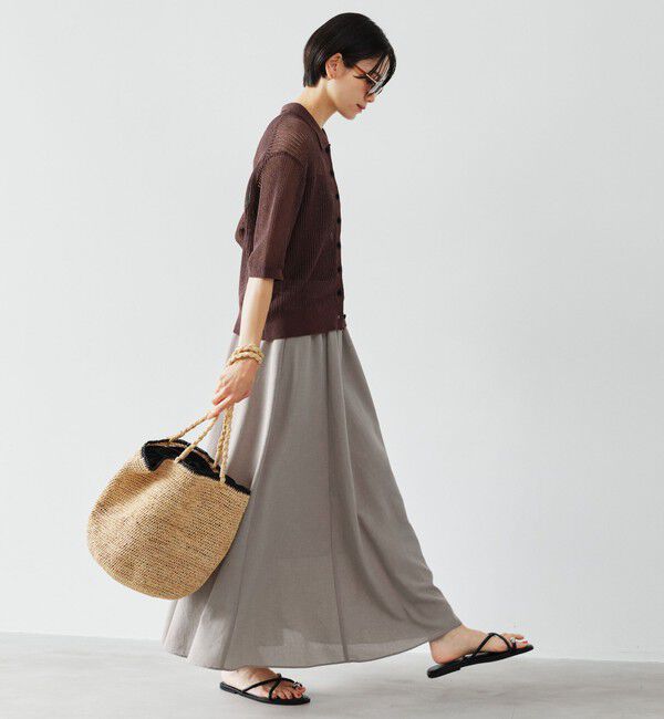 UNITED ARROWS green label relaxing「【結論シリーズ】ドライクロス フレアスカート［size SHORT/TALLあり］」|フレア|