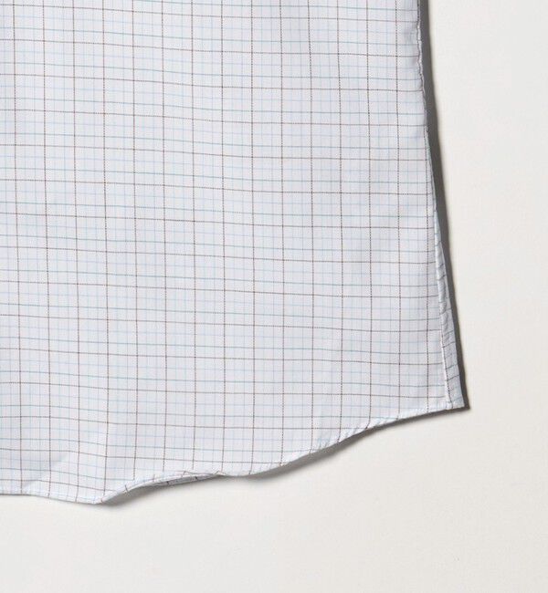 UNITED ARROWS green label relaxing「エブリット TC パナマ チェック スタンダード ボタンダウン ショートスリーブ シャツ -イージーアイロン・」|シャツ・ブラウス|