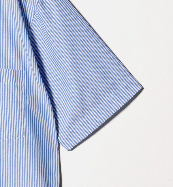 UNITED ARROWS green label relaxing「エブリット TC パナマ ストライプ スタンダード ボタンダウン ショートスリーブ シャツ -イージーアイロン」|シャツ・ブラウス|