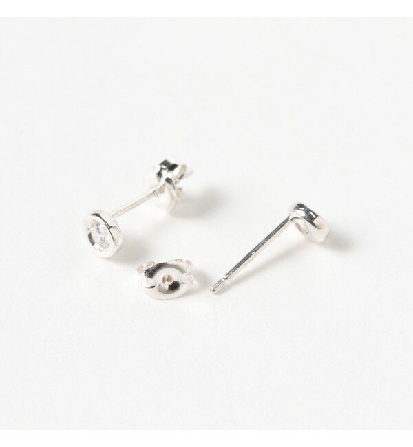 Ray BEAMS 「シルバー CZ ピアス」|ピアス|