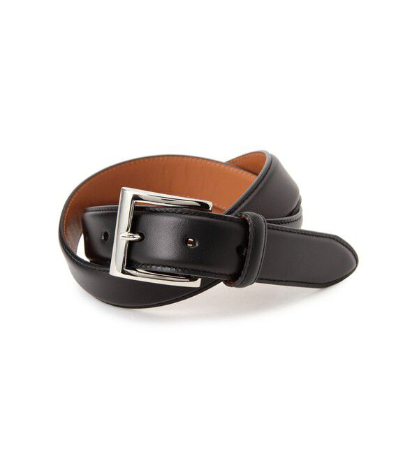 BEAMS PLUS「Cow Leather Belt」|ベルト|BLACK