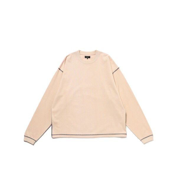 BEAMS「ワイドフィット ステッチワーク Tシャツ」|Tシャツ・カットソー|NATURAL