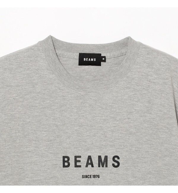 BEAMS「BEAMS｜BEAMS ロゴ Tシャツ｜ 半袖｜コットン100％｜ロゴT クルーネック｜ベーシックフィット」|Tシャツ・カットソー|