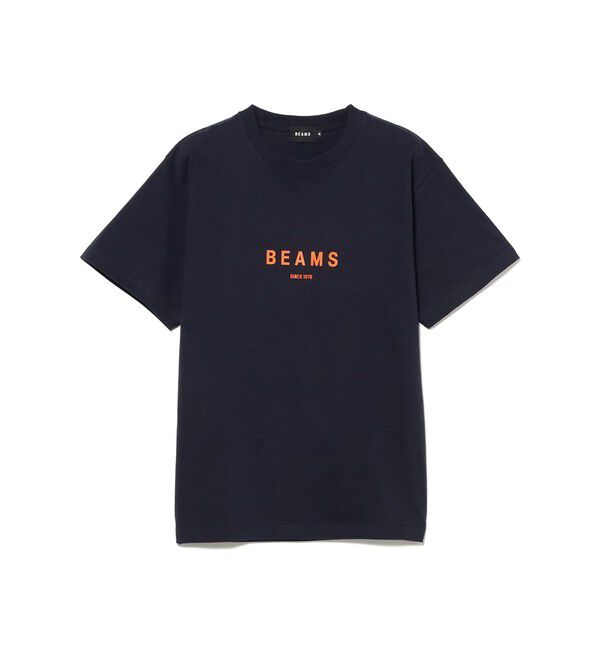 BEAMS「BEAMS｜BEAMS ロゴ Tシャツ｜ 半袖｜コットン100％｜ロゴT クルーネック｜ベーシックフィット」|Tシャツ・カットソー|