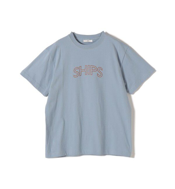 SHIPS for women「【累計販売数7.5万枚突破!!】【WEB限定】 SHIPS ラウンド プリント ロゴ TEE」|Tシャツ・カットソー|