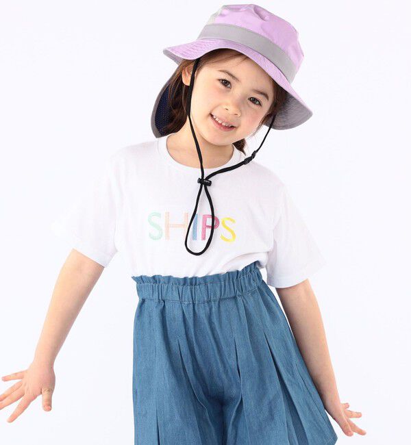SHIPS KIDS「SHIPS KIDS:〈UVカット/撥水/吸水速乾〉サファリ ハット」|ハット|