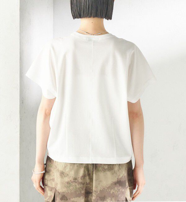 SHIPS for women「《一部追加予約》〈接触冷感〉ポンチ ドルマン TEE」|Tシャツ・カットソー|