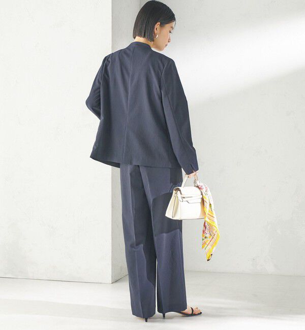 SHIPS for women「〈洗濯機可能/接触冷感/吸水速乾〉FUNCTION セミワイド パンツ（セットアップ対応可）」|スラックス|