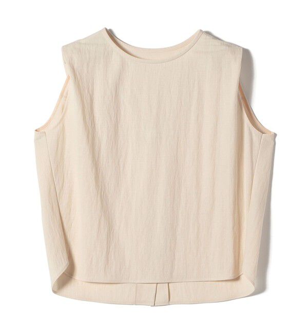 SHIPS for women「《予約》【実力派ベーシック】〈手洗い可能〉レーヨン ナイロン 深 ベンツ ノースリーブ プルオーバー」|Tシャツ・カットソー|
