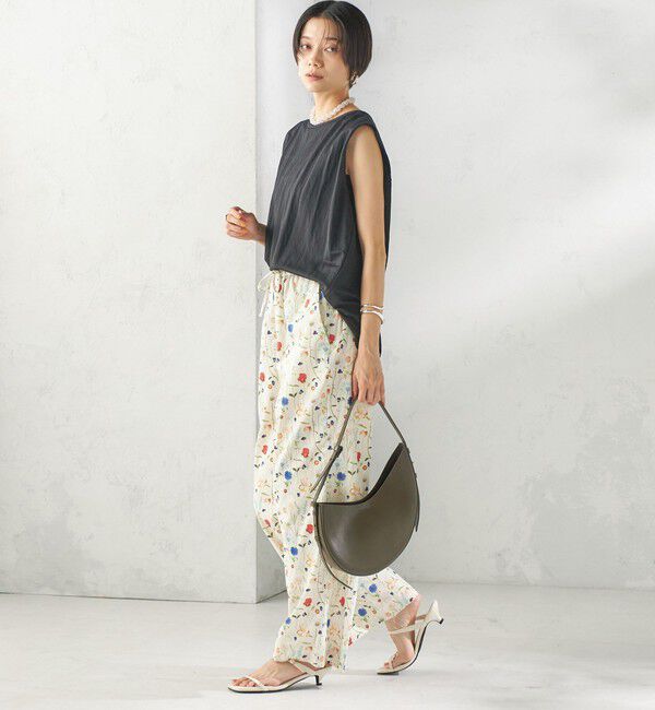 SHIPS for women「《予約》【実力派ベーシック】〈手洗い可能〉レーヨン ナイロン 深 ベンツ ノースリーブ プルオーバー」|Tシャツ・カットソー|
